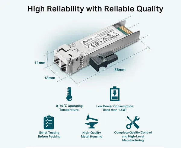 10GBase-SR SFP  LC Transceiver