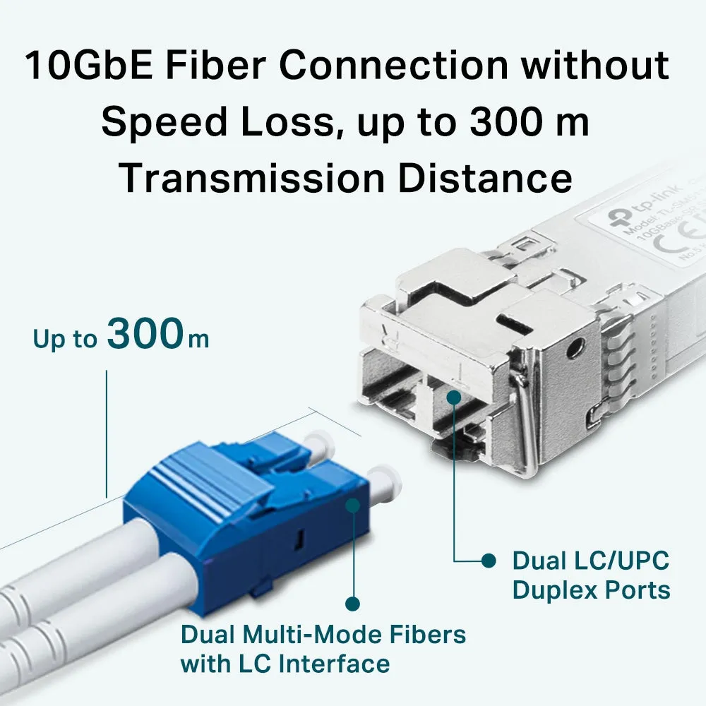 10GBase-SR SFP  LC Transceiver