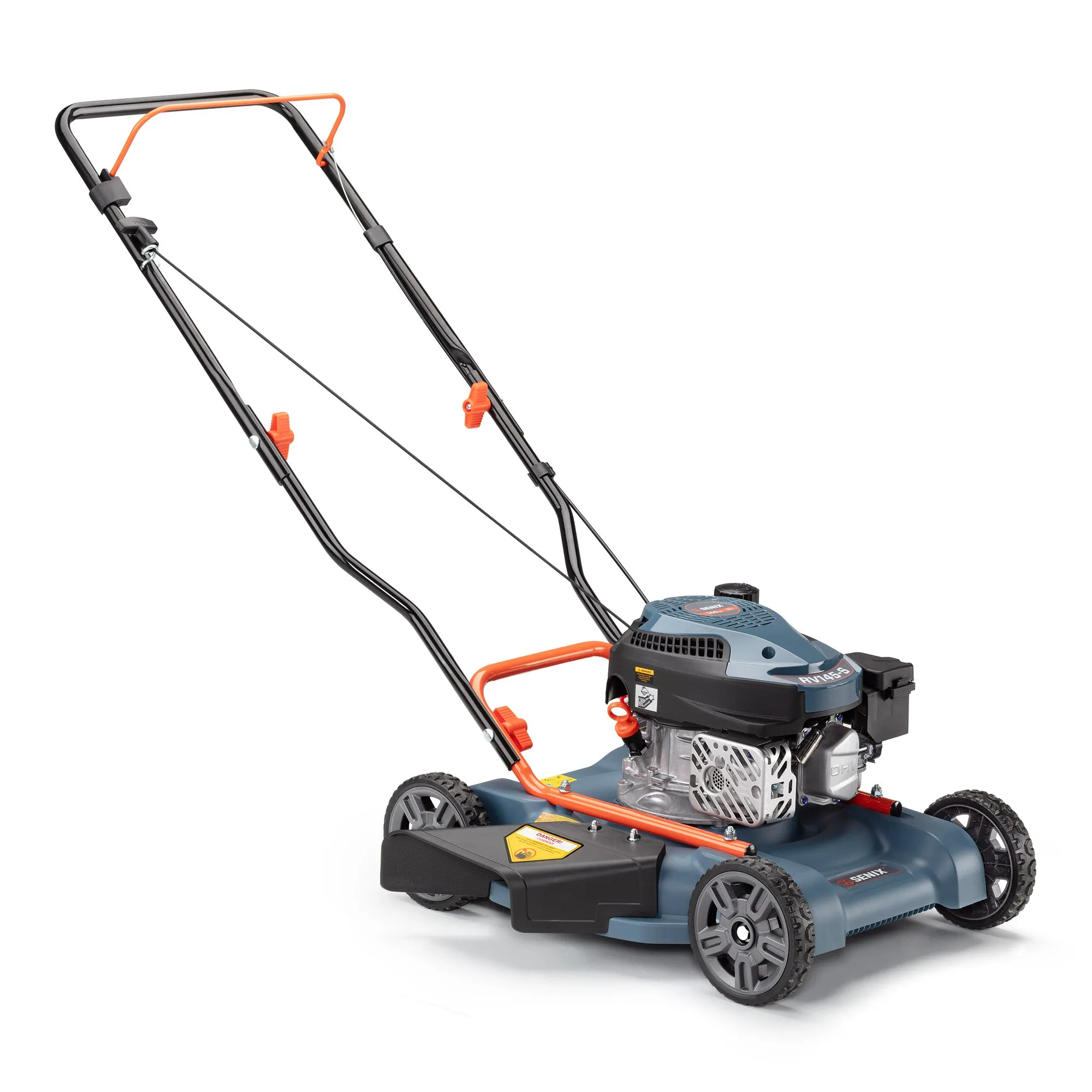 18-Inch 144cc Gas Powered Push Lawn Mower with Side Discharge, LSPG-L1