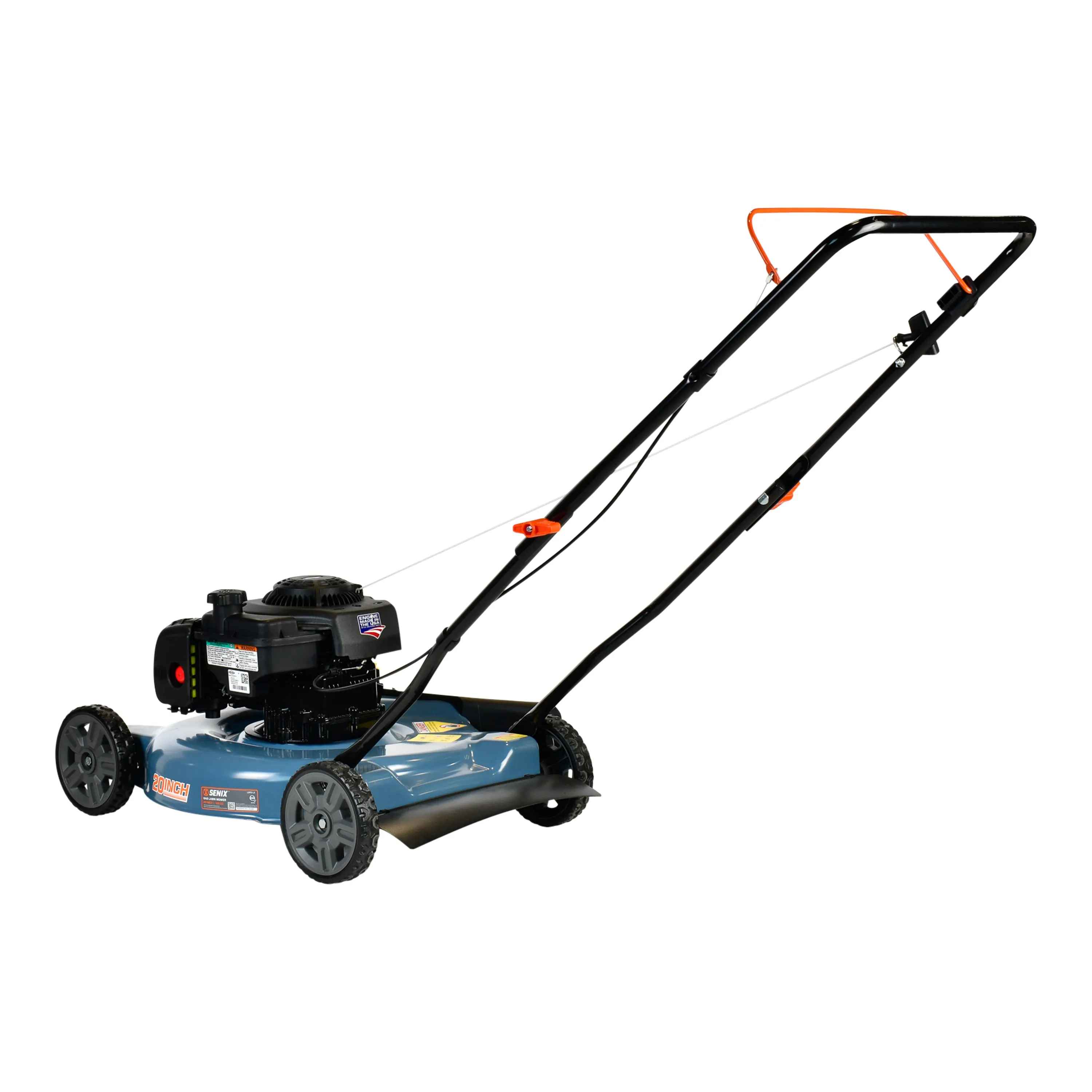 20-Inch 125cc Gas Powered Push Lawn Mower with Side Discharge, LSPG-L2