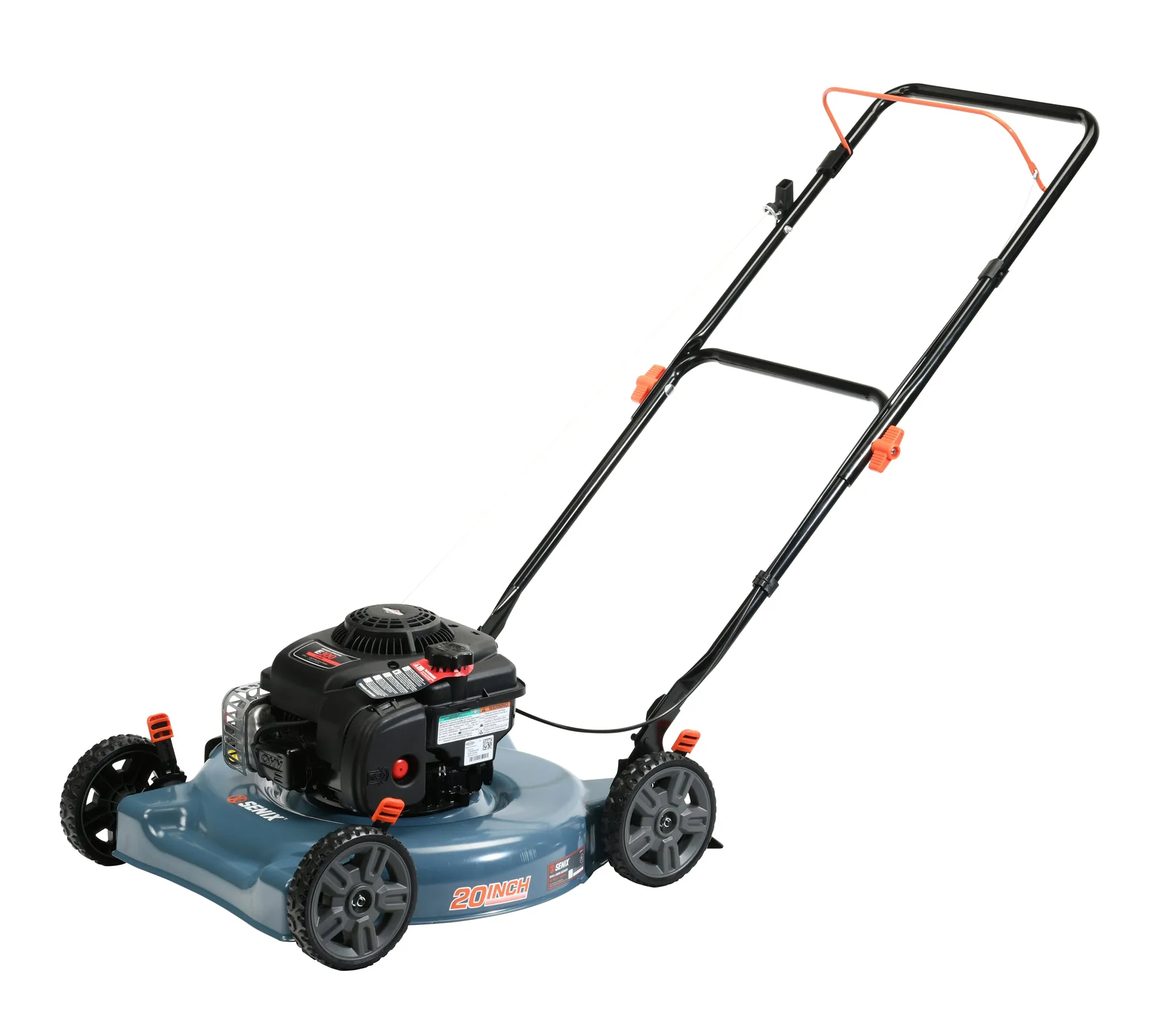 20-Inch 125cc Gas Powered Push Lawn Mower with Side Discharge, LSPG-L3