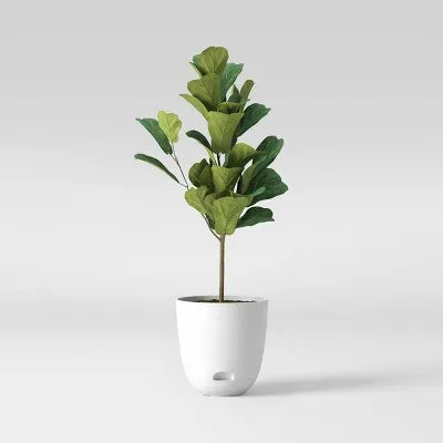 20" Wide Indoor/Outdoor Self-Watering Planter White - Room Essentials