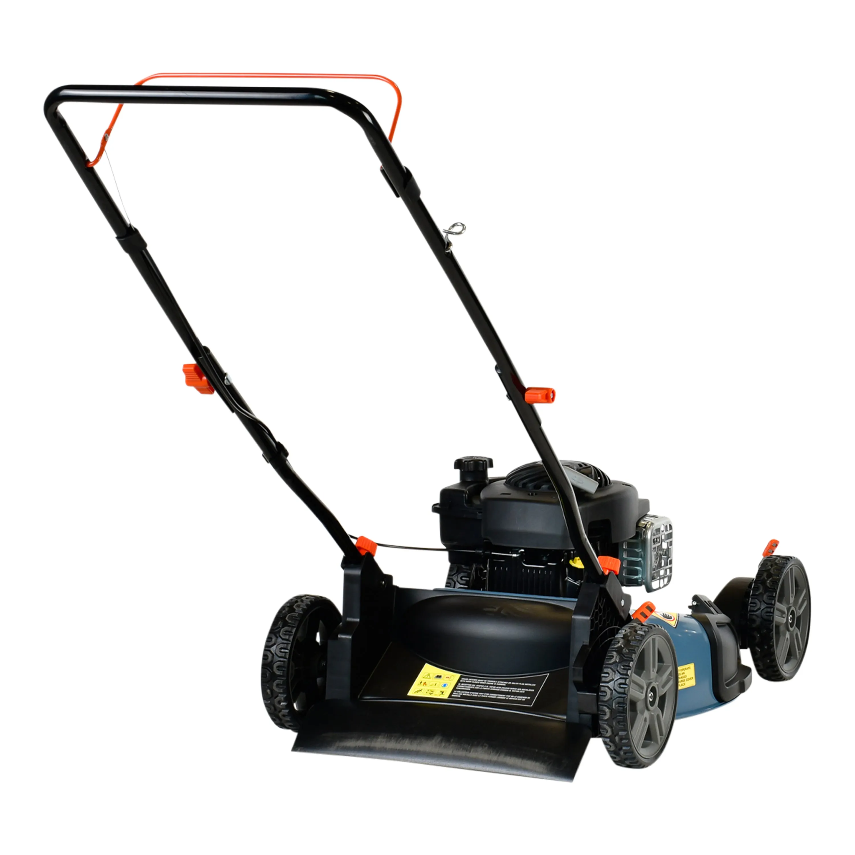 21-Inch 125cc Gas Powered 4-Cycle Push Lawn Mower, 2-In-1, Mulch and Side Discharge, LSPG-M3