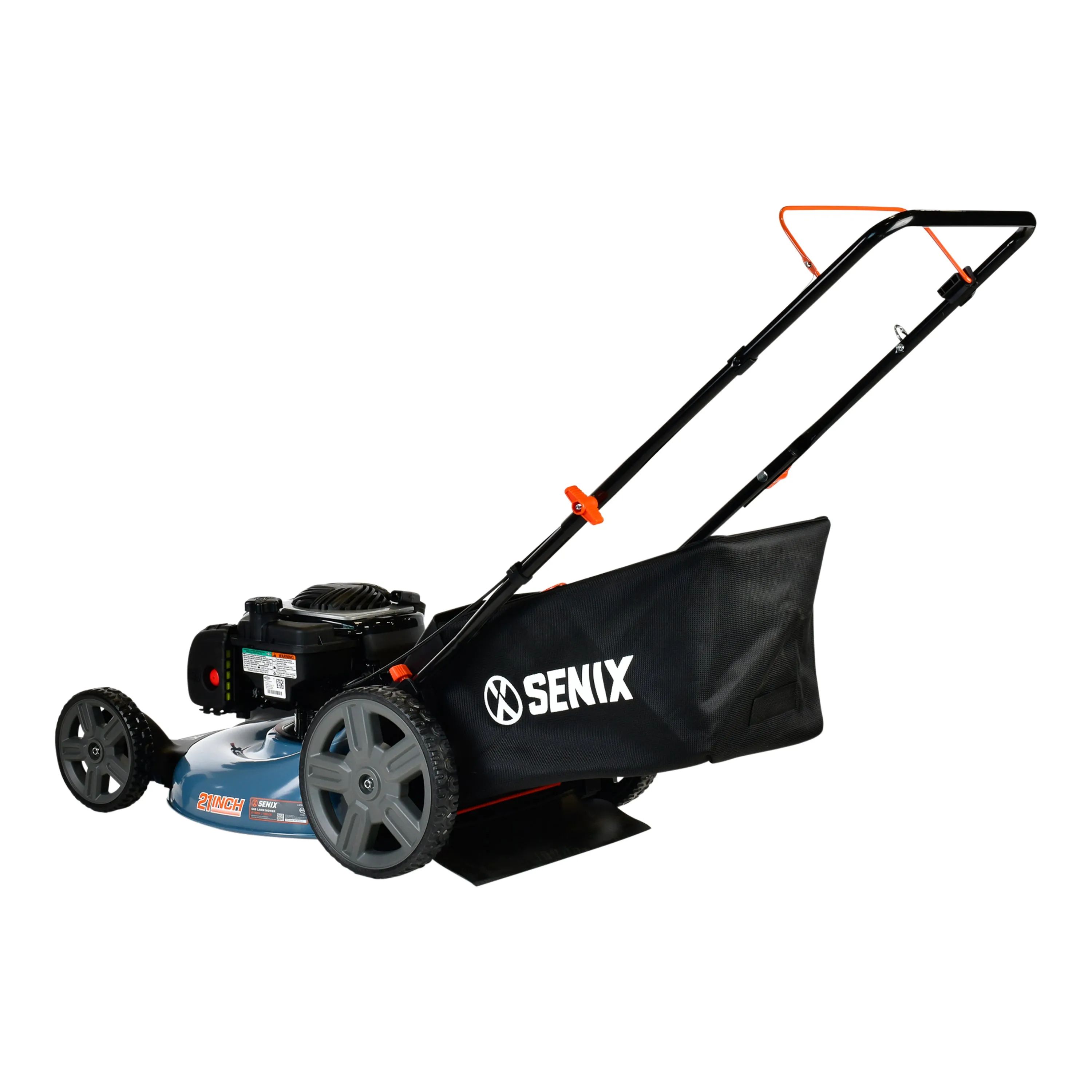 21-Inch 140cc Gas Powered Push Lawn Mower, 3-In-1, Mulch, Side Discharge & Rear Bagging, LSPG-M7