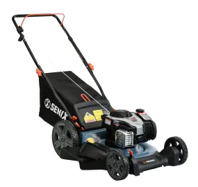 21-Inch 140cc Gas Powered Push Lawn Mower, 3-In-1, Mulch, Side Discharge & Rear Bagging, LSPG-M7