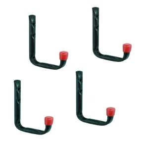 4 x Wall Mounted Garage Shed Storage Hooks