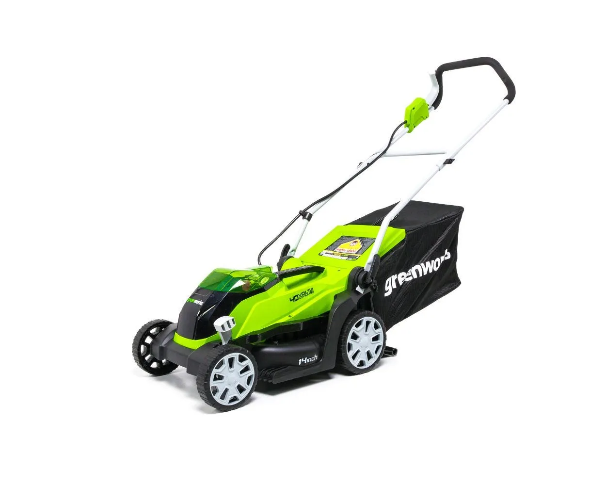 40V 17" Cordless Battery Push Lawn Mower w/ 4.0Ah Battery & Charger