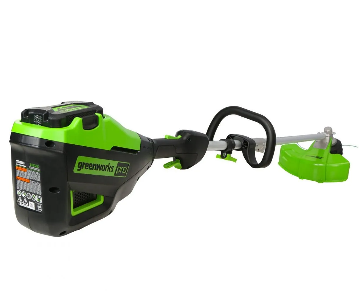 60V 16" Cordless Battery String Trimmer (Attachment Capable) & 5 Pcs Attachments Combo Kit w/ 4.0 Ah Battery & Charger