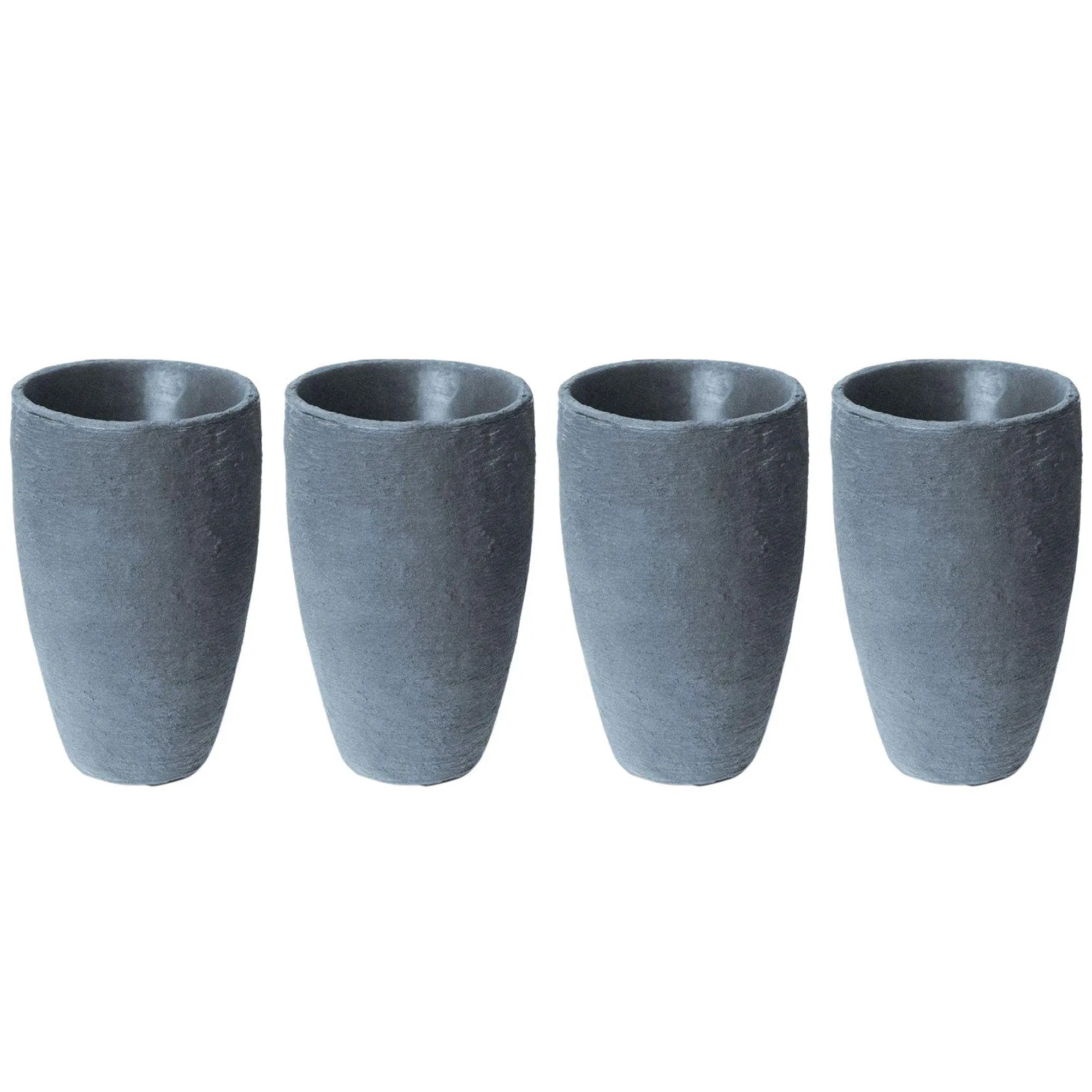 Algreen 87301 Athena 20.5 x 12.6 Self Watering Planter, Charcoalstone (4 Pack)