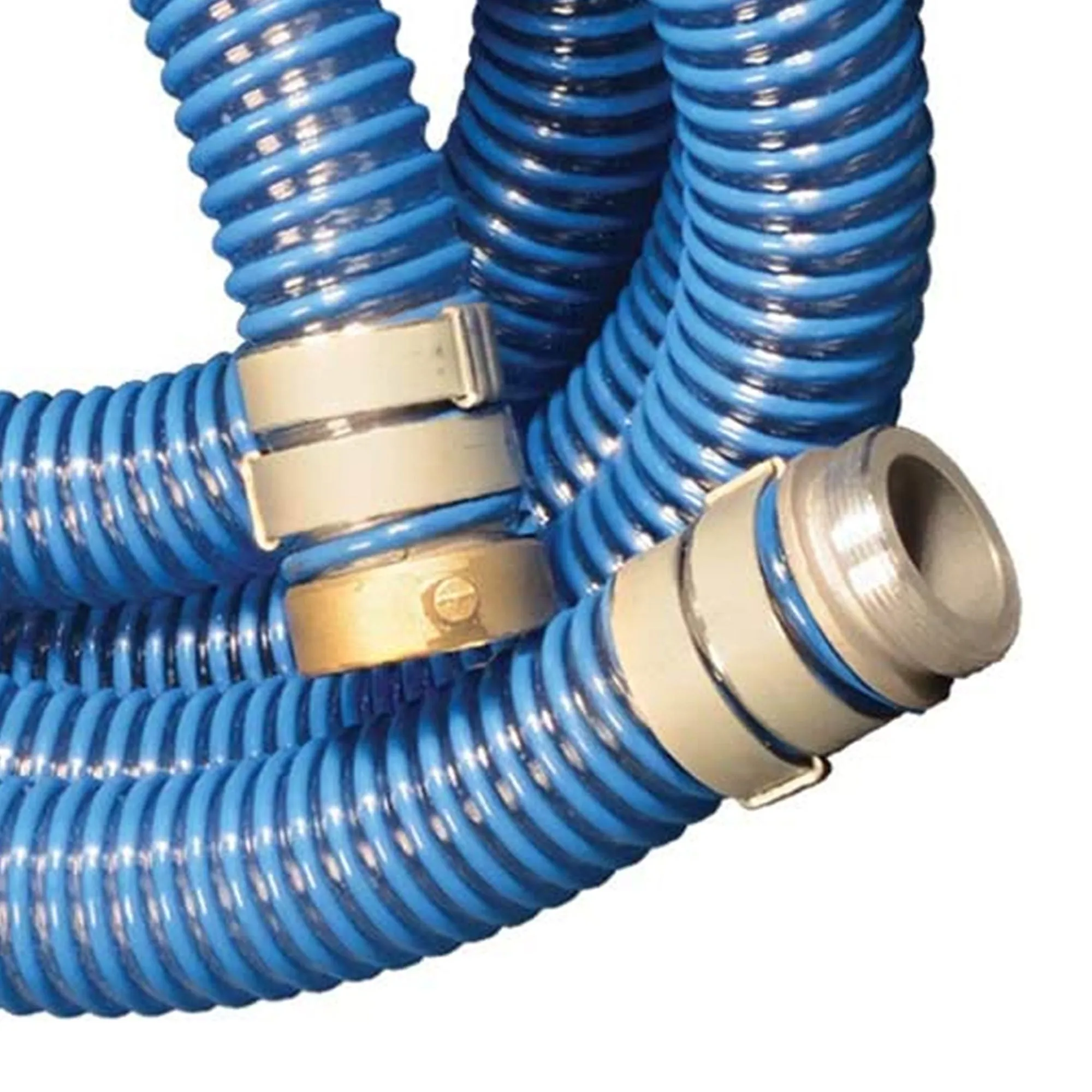 Apache 98106501 20 Foot Long 2 Inch Diameter 58 PSI Flexible PVC Pool Hose, Blue