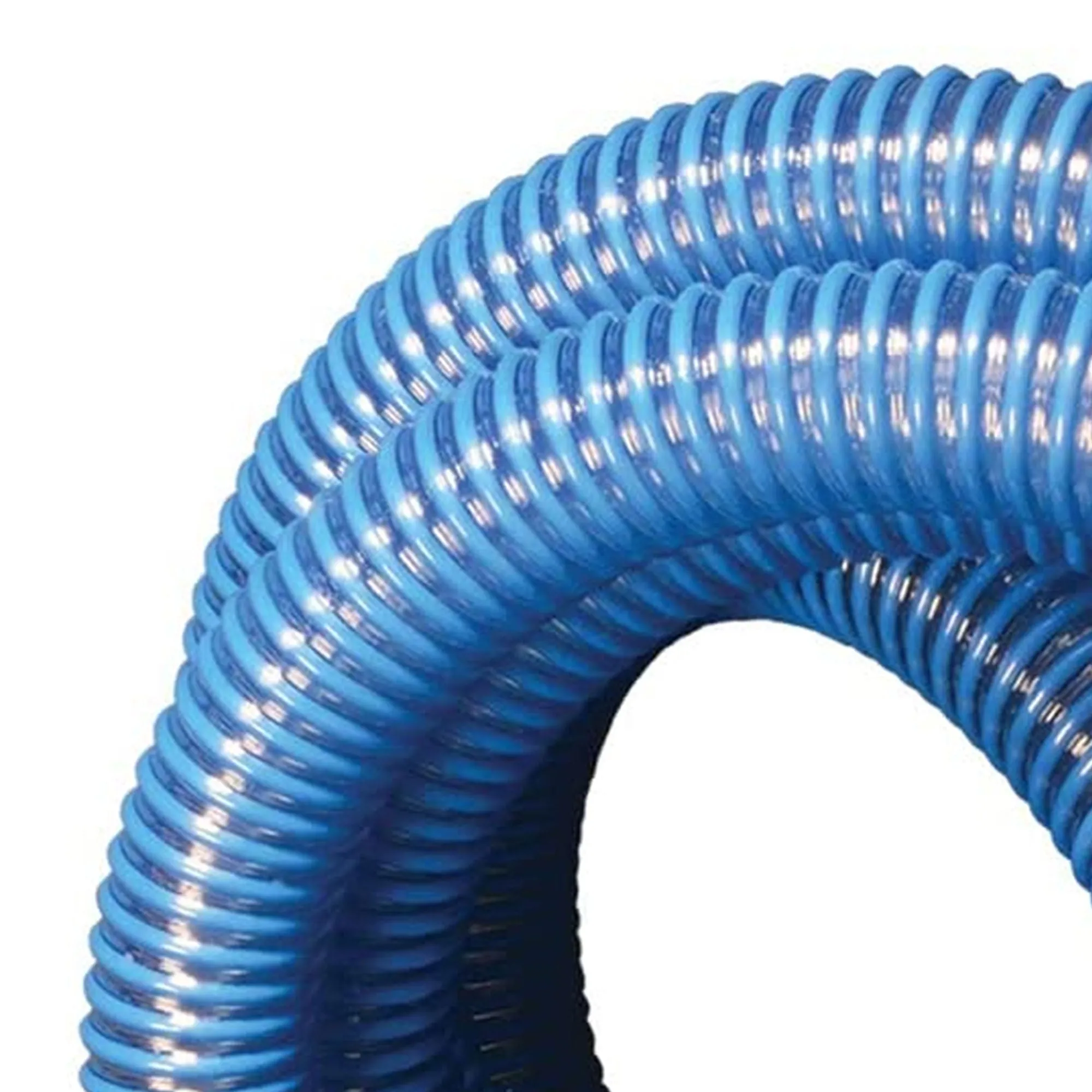 Apache 98106501 20 Foot Long 2 Inch Diameter 58 PSI Flexible PVC Pool Hose, Blue