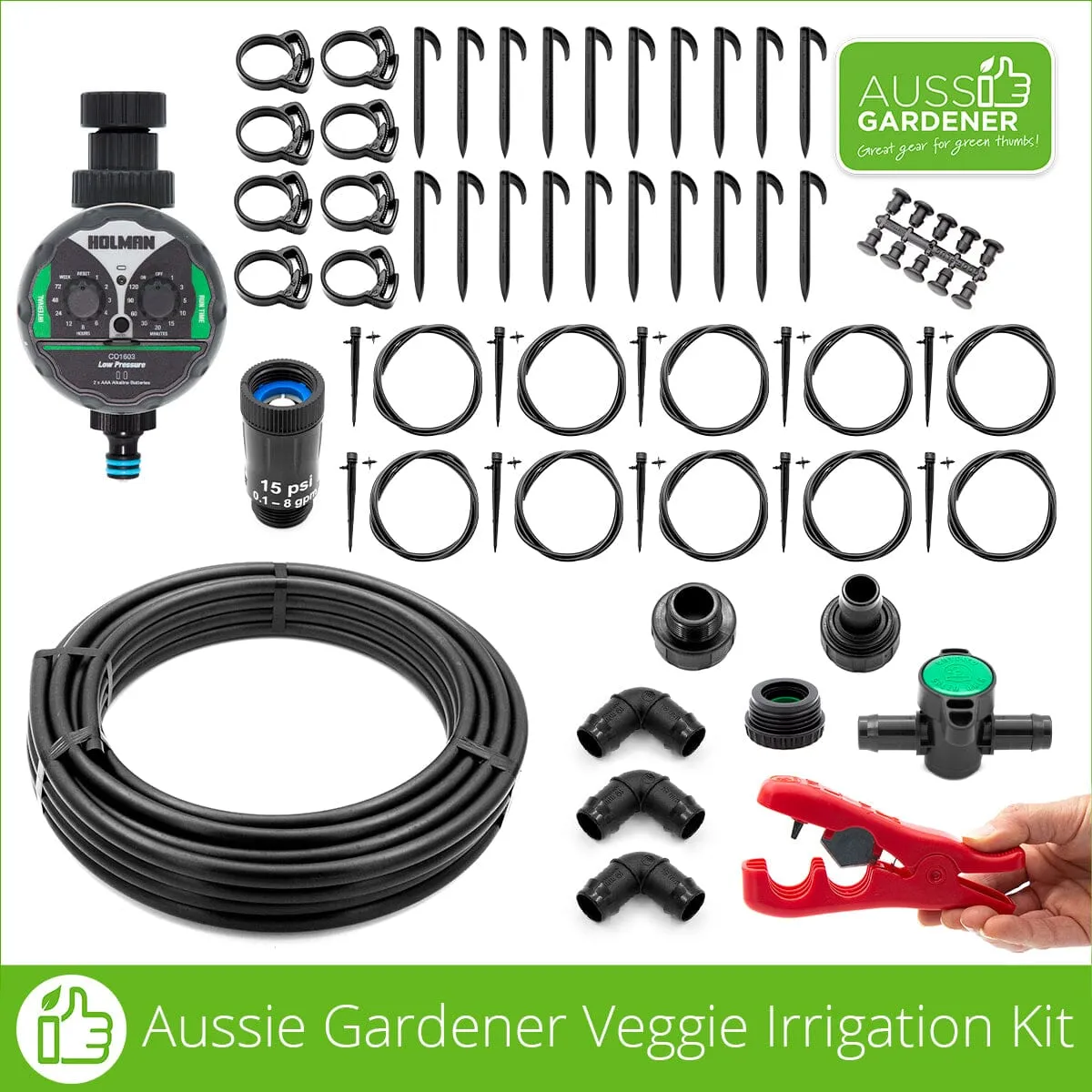 Aussie Gardener Veggie Irrigation Kit