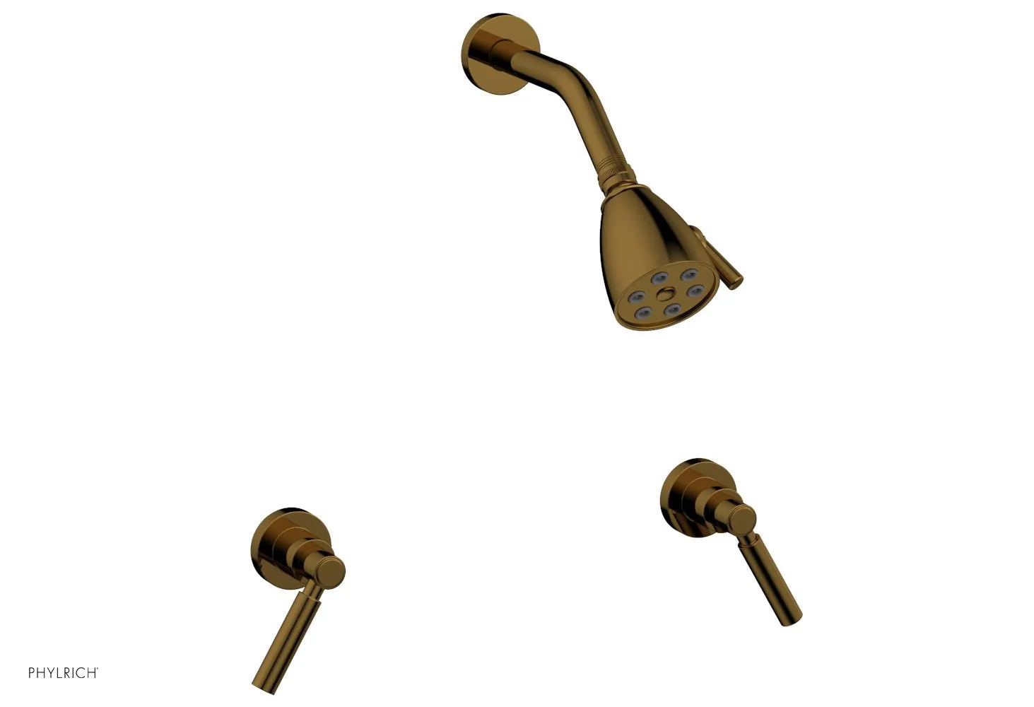 BASIC Two Handle Shower Set - Lever Handles D3130