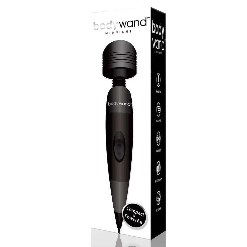 Bodywand Midnight Black Plug-In Vibrating Wand