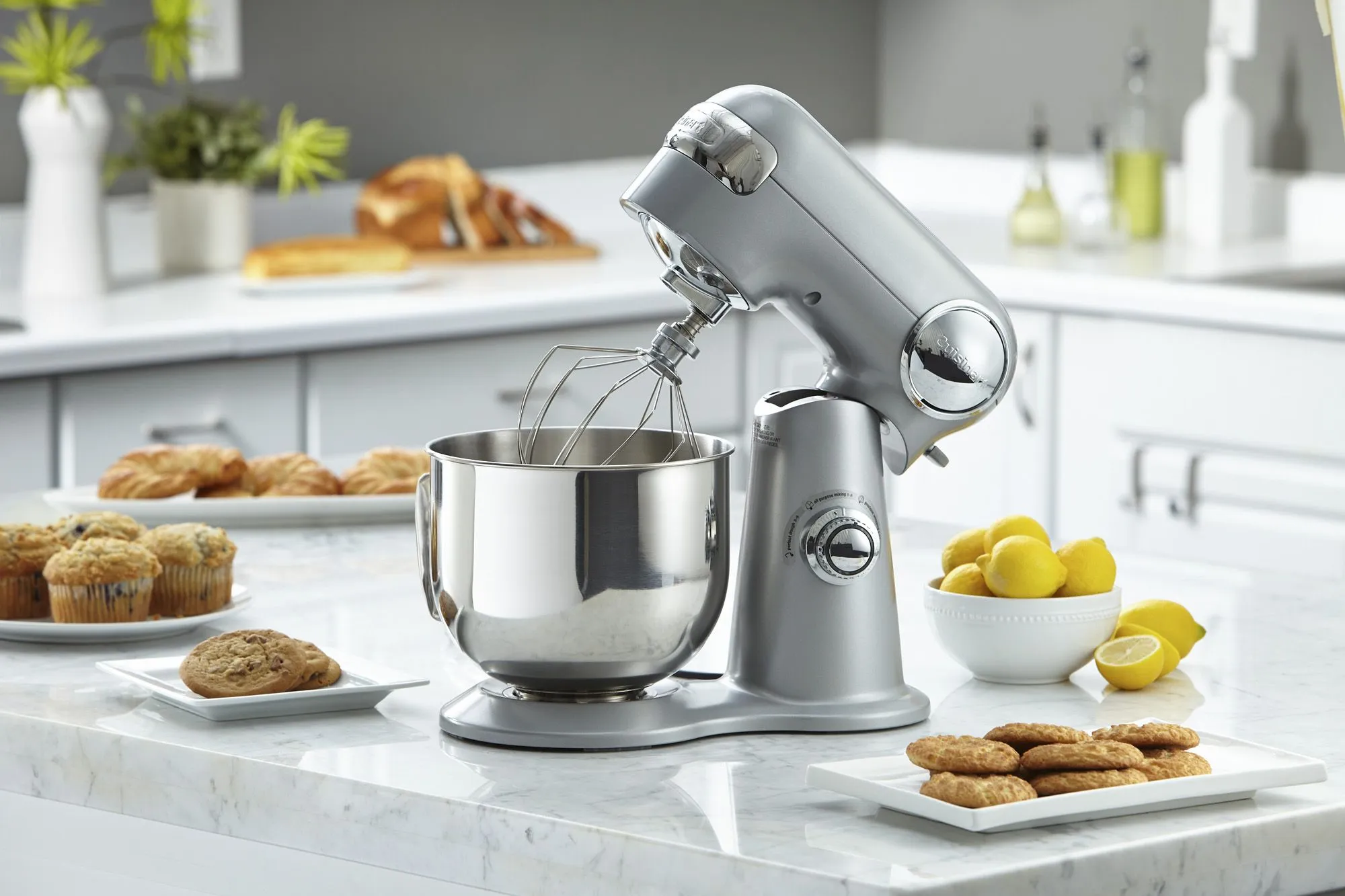 Cuisinart 500-Watt Precision Master Tilt-Head Stand Mixer (5.5Qt) (Silver) (Manufacturer Refurbished)