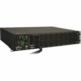 Eaton 7.4kW Single-Phase Switched PDU, LX Interface, 230V Outlets (16-C13), IEC-309 Blue 230V 32A, 3.6m Cord, 2U Rack-Mount, TAA