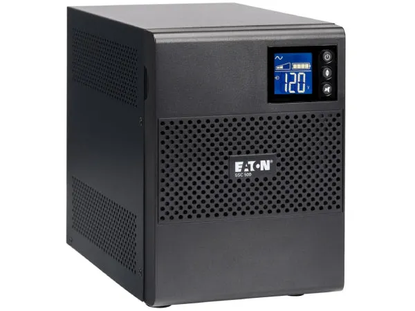 Eaton 9SX700 630W 120V Online Double-Conversion UPS - 6 NEMA 5-15R Outlets, Cybersecure Network Card Option