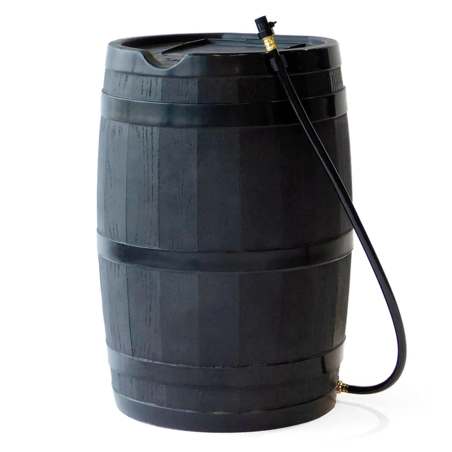 FCMP Outdoor 45Gal Rain Catcher Rain Barrel - Black