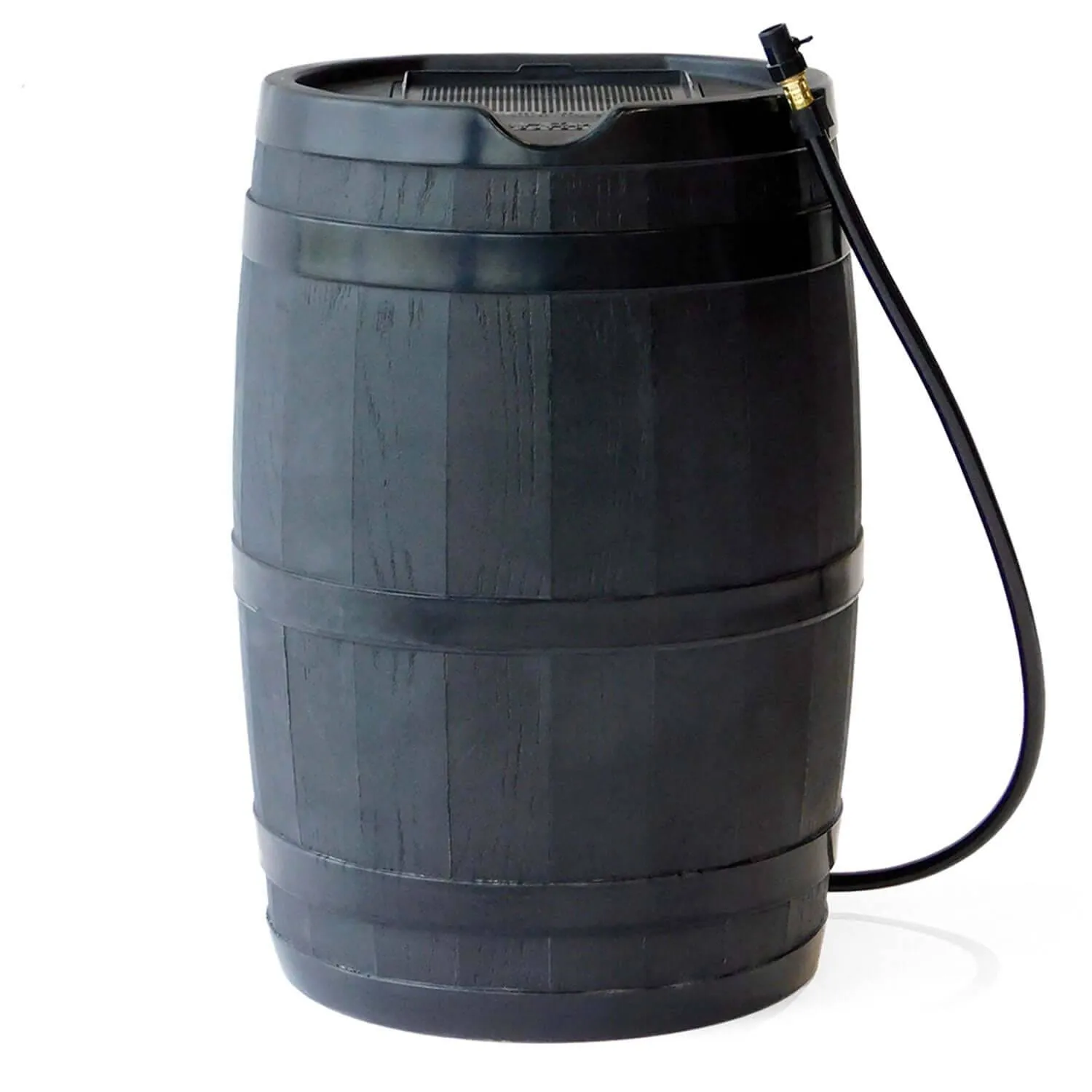 FCMP Outdoor 45Gal Rain Catcher Rain Barrel - Black