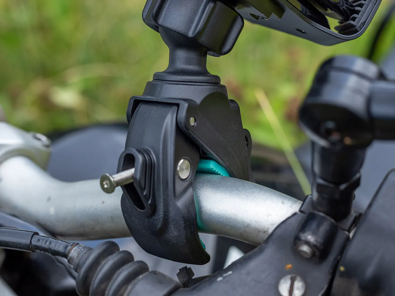 Gripper Motorcycle Handlebar Mount with Optional Adapter