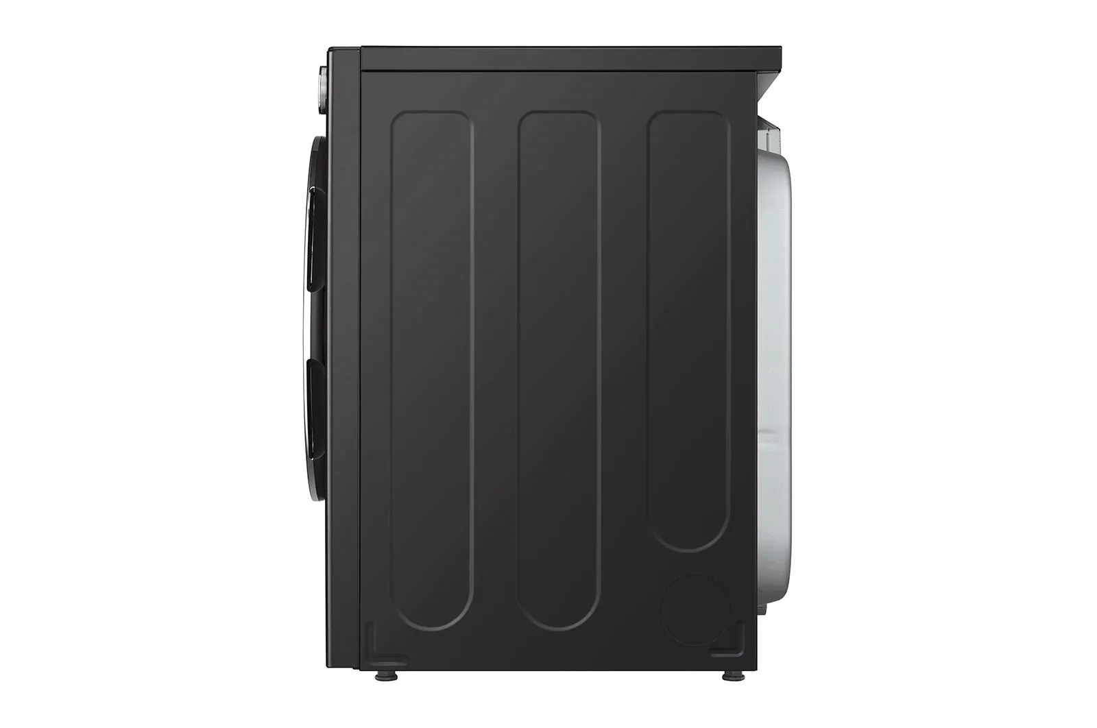 LG Black Steel 7.4 cu. ft. Ultra Large Capacity Smart Front Load Dryer with Built-In Intelligence & TurboSteam® - DLEX6700B