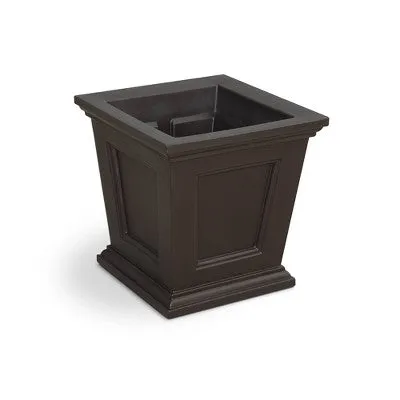 Mayne 16" x 16" Square Fairfield Planter Espresso