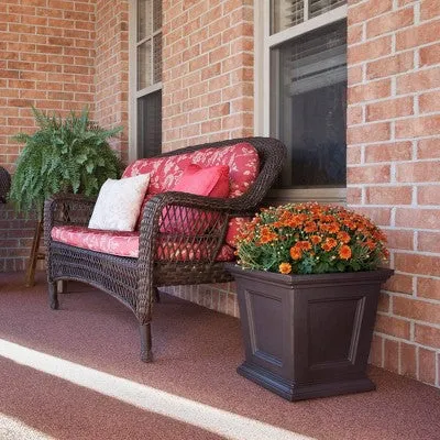 Mayne 16" x 16" Square Fairfield Planter Espresso