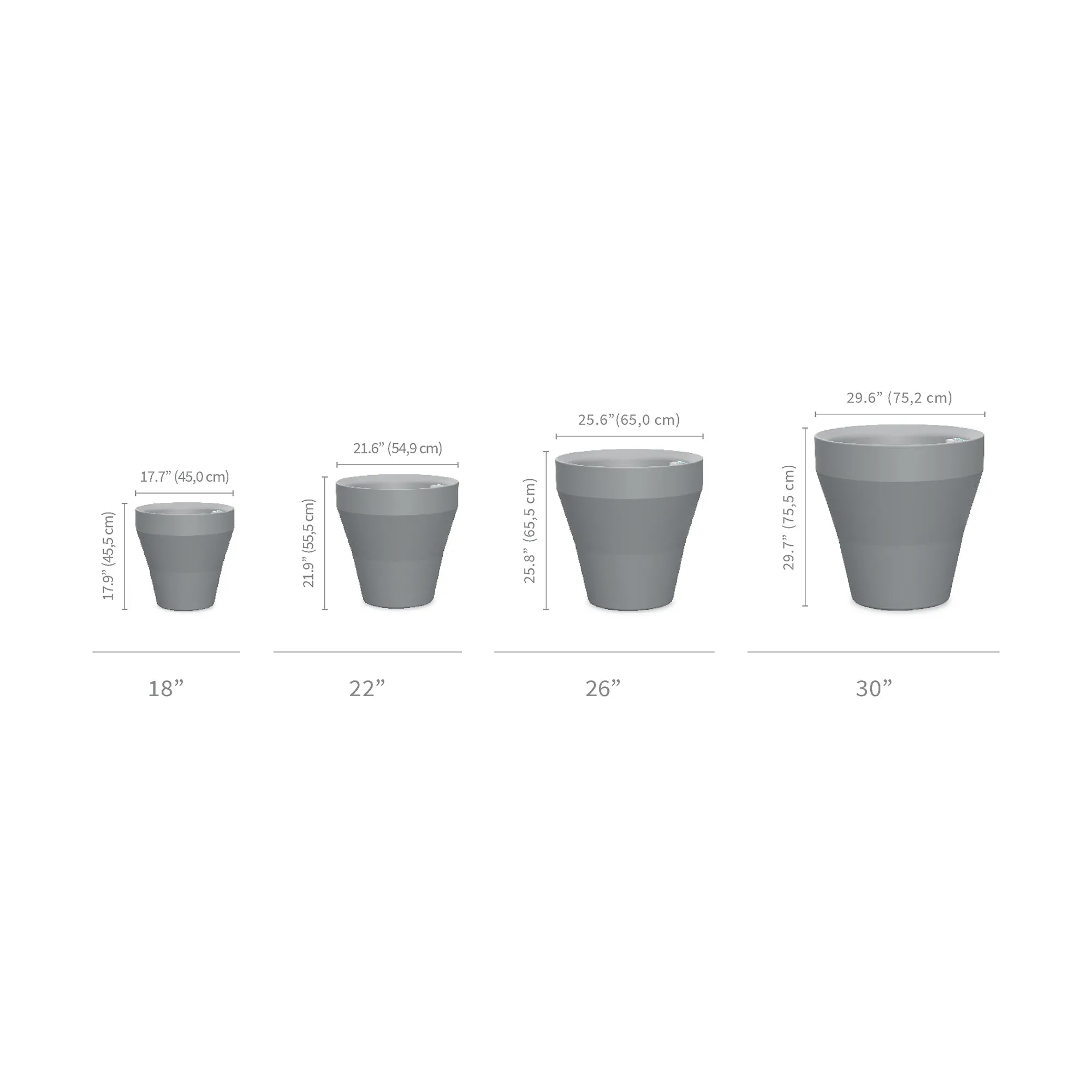 Rim Modern Self Watering Planter