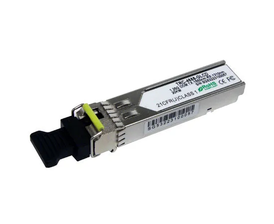 SFP Fiber Transceiver Modules, Single Mode, 20KM 1000BASE-BX10-D WDM Bi-Directional, LC Connector, TX-1490/RX-1310, Cisco Compatible