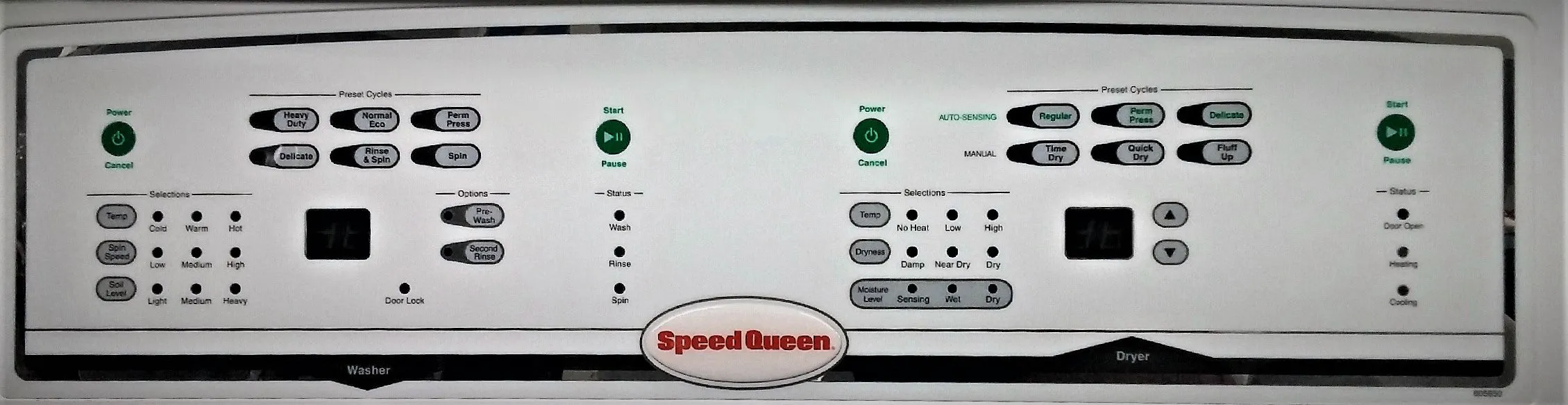 Speed Queen 27" Commercial Grade Front Load Washer/Electric Dryer Laundry Center LTEE5ASP303ZW01