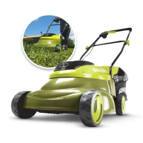 Sun Joe MJ24C-14 24-Volt* IONMAX Cordless Brushless Lawn Mower Kit | 14-inch | W/ 4.0-Ah Battery   Charger