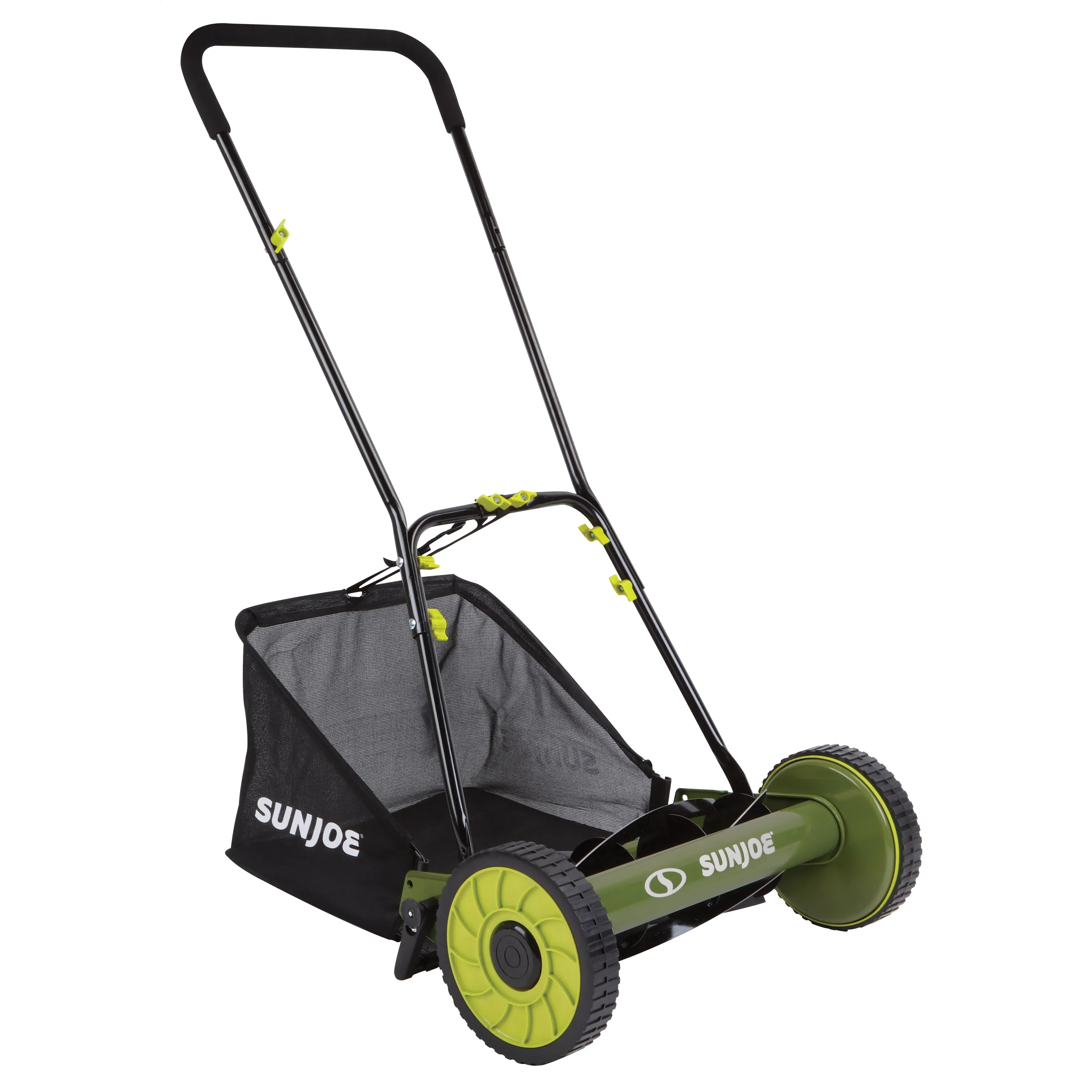 Sun Joe MJ500M Manual Reel Mower w/ Grass Catcher | 16 inch