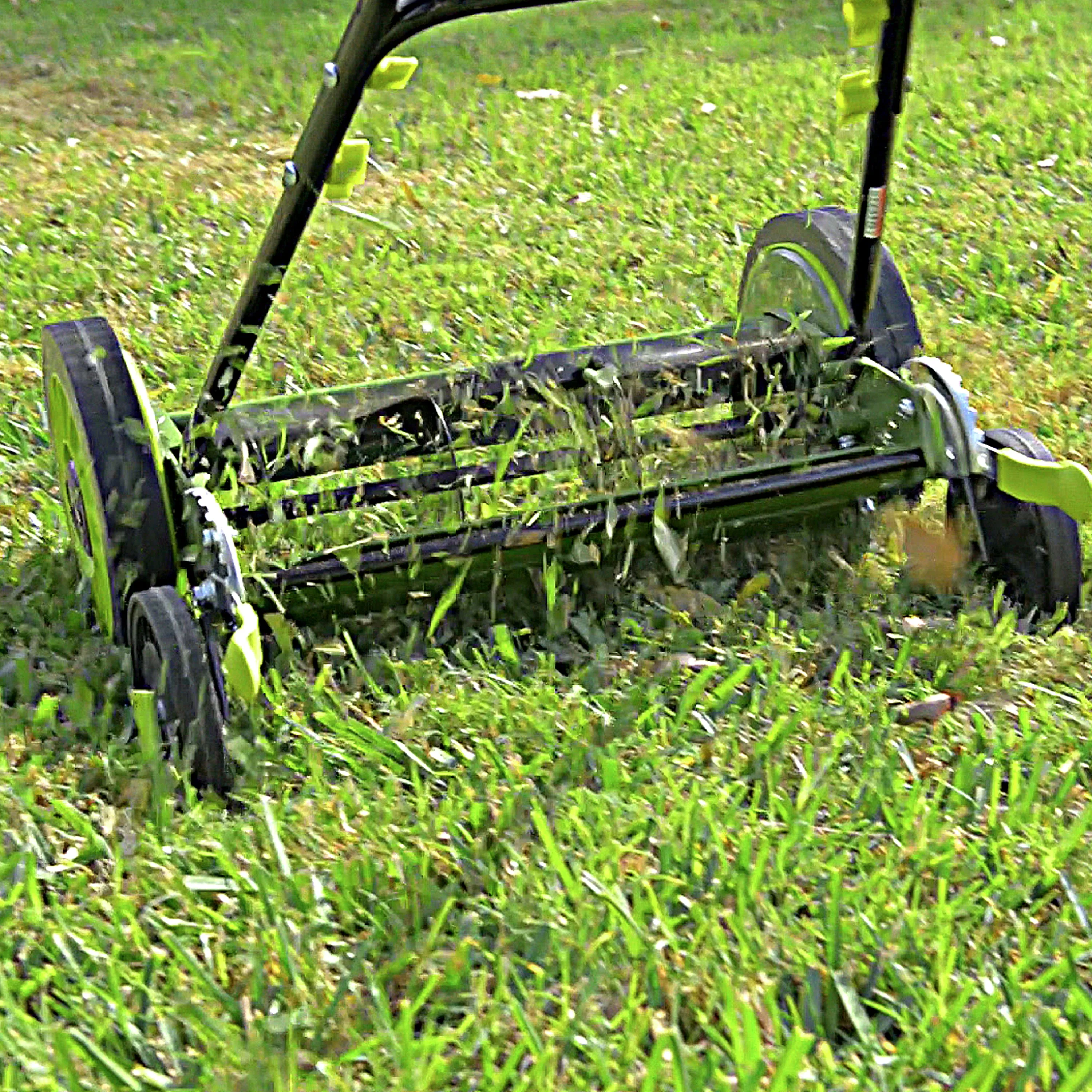 Sun Joe MJ504M Manual Reel Mower without Grass Catcher | 16 inch | 9 Height Positions