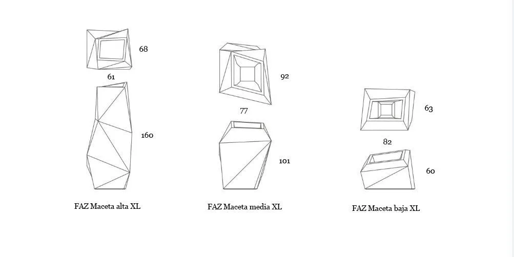 VONDOM FAZ ILLUMINATED XL PLANTERS