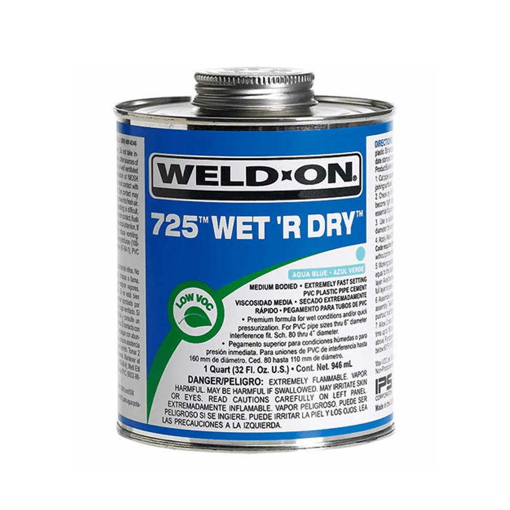 Weld-On 725 Wet 'R Dry PVC Cement