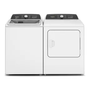 Whirlpool White Top-Load Washer (5.4 cu. ft.) & Steam Gas Dryer (7.0 cu. ft.) - WTW5057LW/WGD5050LW