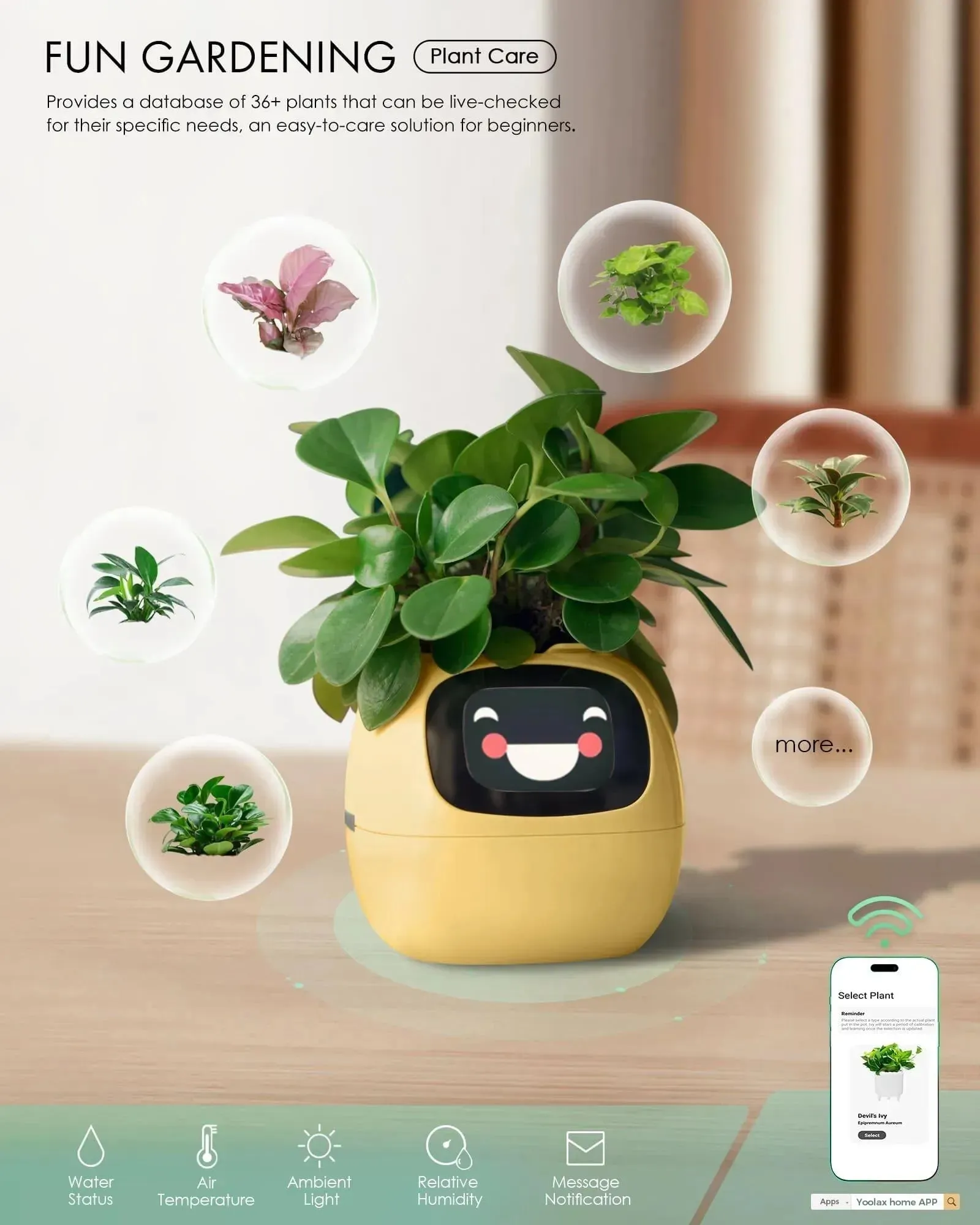 Yoolax Smart Plant Pot